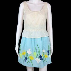 Nick & Mo Anthropologie Fit Flare Sleeveless Dress